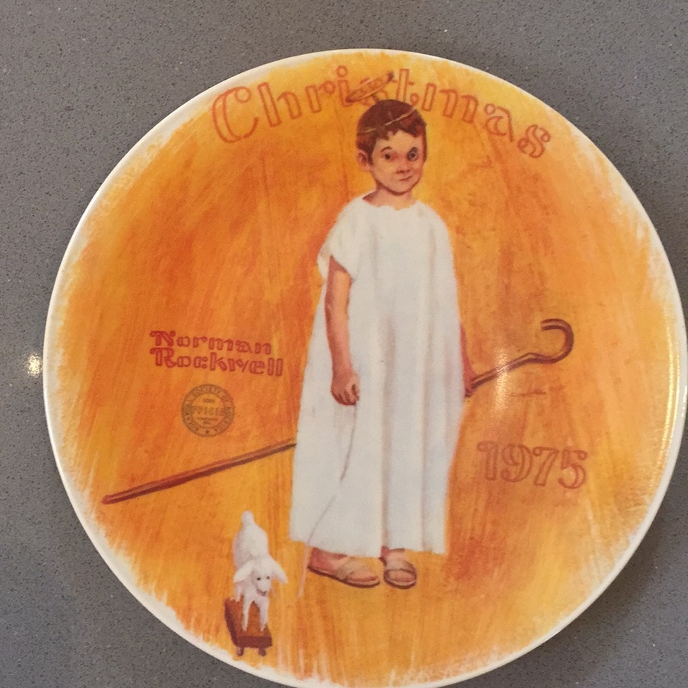 “Angel with a Black Eye” Norman Rockwell plate